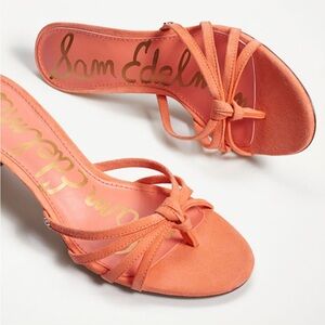 Sam Edelman Jedda Melon Suede Sz 7.5 New